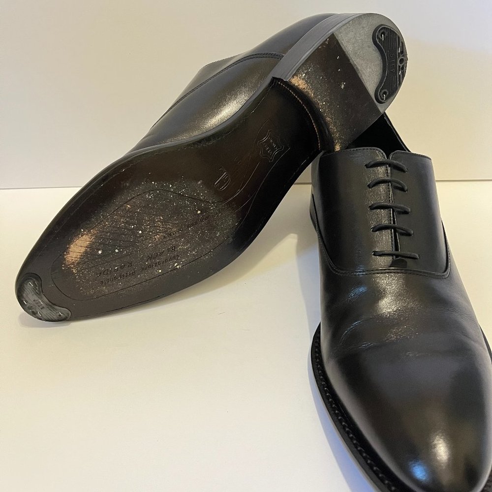Black Oxford Dress Shoe by Enrico Fantini - Picture 11 of 14